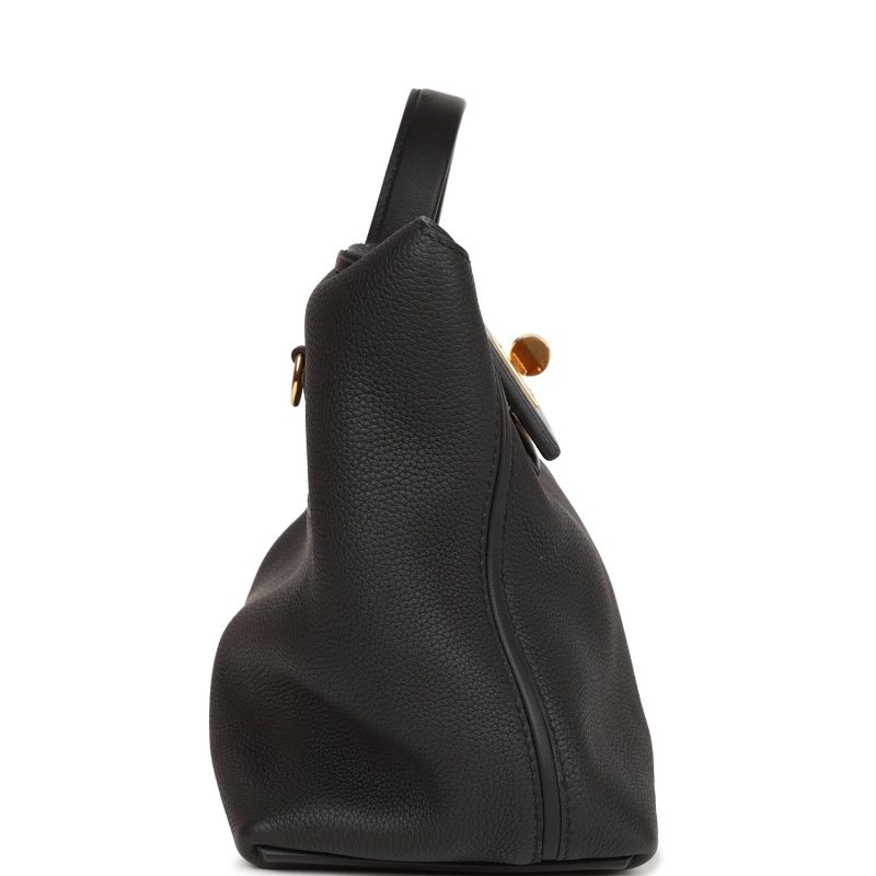 Hermes 24/24 Bag 29 Black Togo and Swift Gold Hardware - Image 3