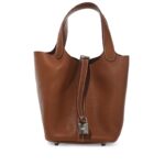 Hermes Fauve Barenia Picotin Lock 18 Palladium Hardware