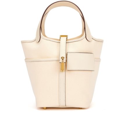 Hermes Nata Swift and Toile Geoland Cargo Picotin Lock 18 Palladium Hardware