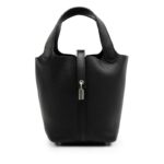 Hermes Black Clemence Picotin Lock 18 Palladium Hardware