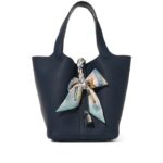 Hermes Bleu de Prusse Clemence Picotin Lock 22 Palladium Hardware