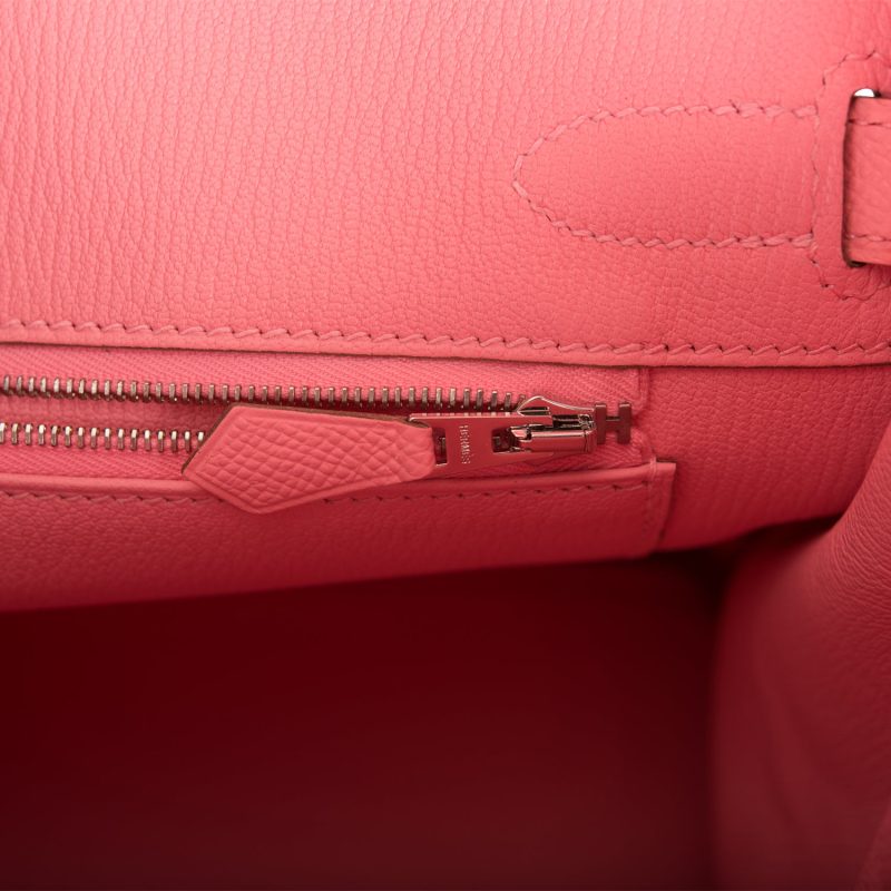 Hermes Birkin 30 Rose Confetti Epsom Palladium Hardware - Image 9