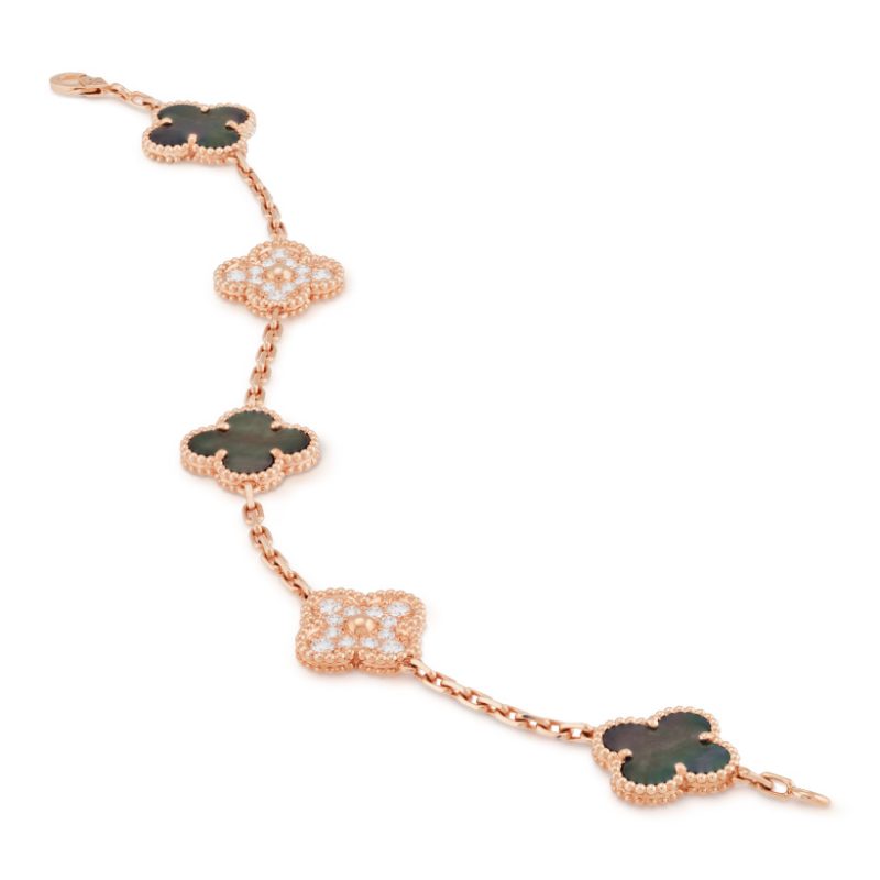 Vintage Alhambra bracelet, 5 motifs - Image 2