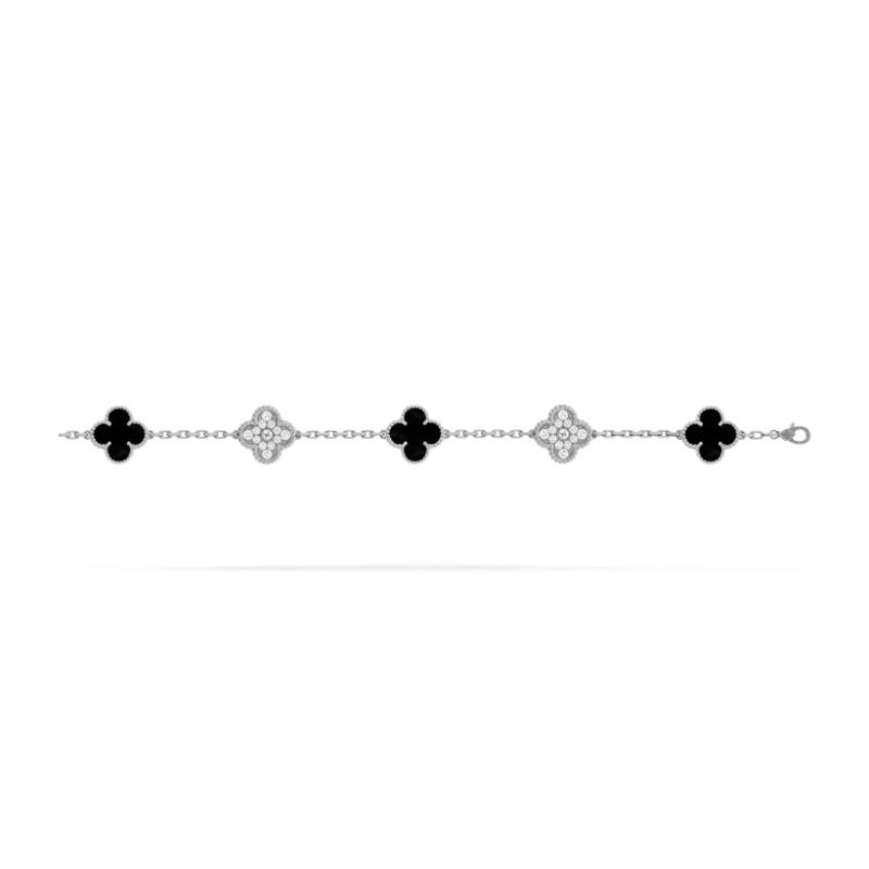 Vintage Alhambra bracelet, 5 motifs - Image 2