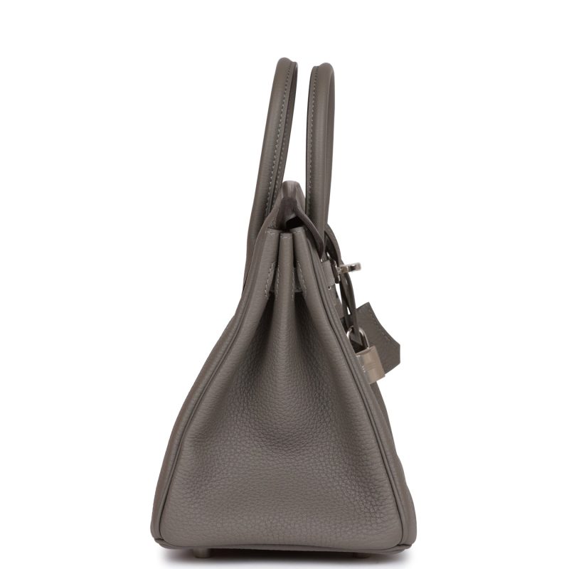 Hermes Birkin 25 Gris Meyer Togo Palladium Hardware - Image 3
