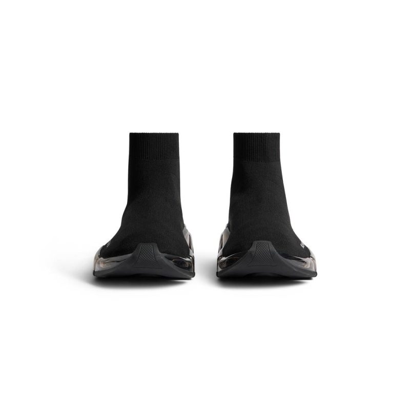 Womens Speed 2.0 Full Clear Sole Recycled Knit Sneaker  in Black - Image 4