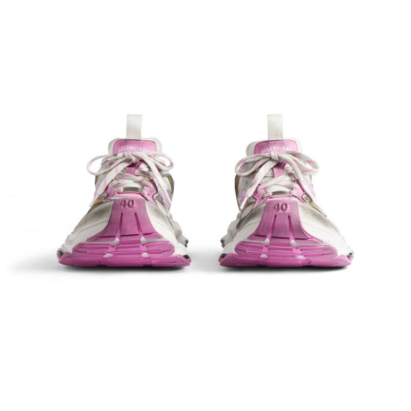 Womens Cargo Sneaker  in Grey/white/pink - Image 4