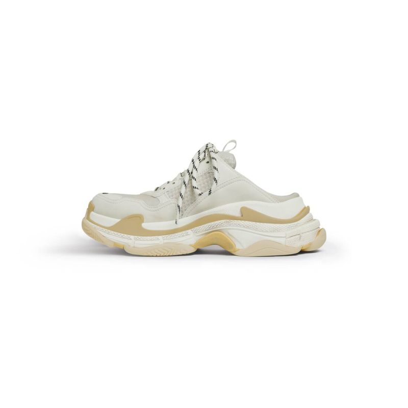Womens Triple S Mule in White - Image 5