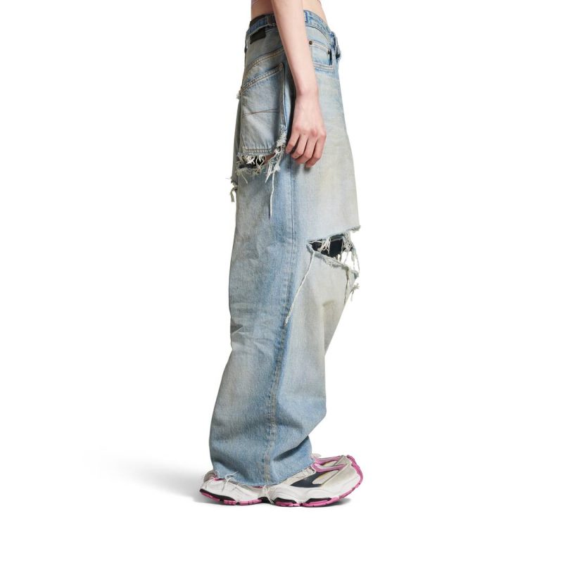 Womens Cargo Sneaker  in Grey/white/pink - Image 9