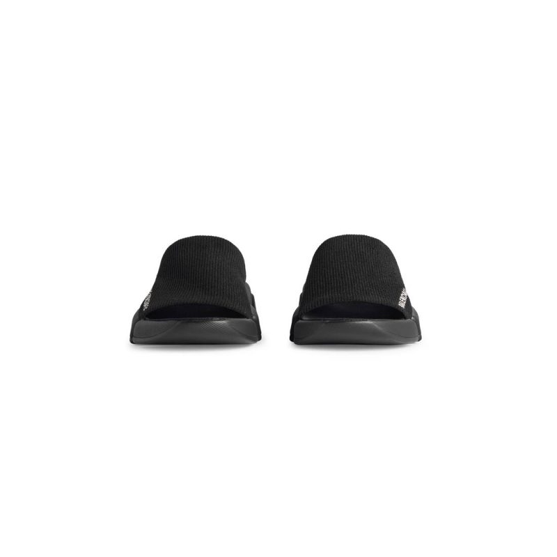 Womens Speed 2.0 Recycled Knit Slide Sandal in Black - Image 4