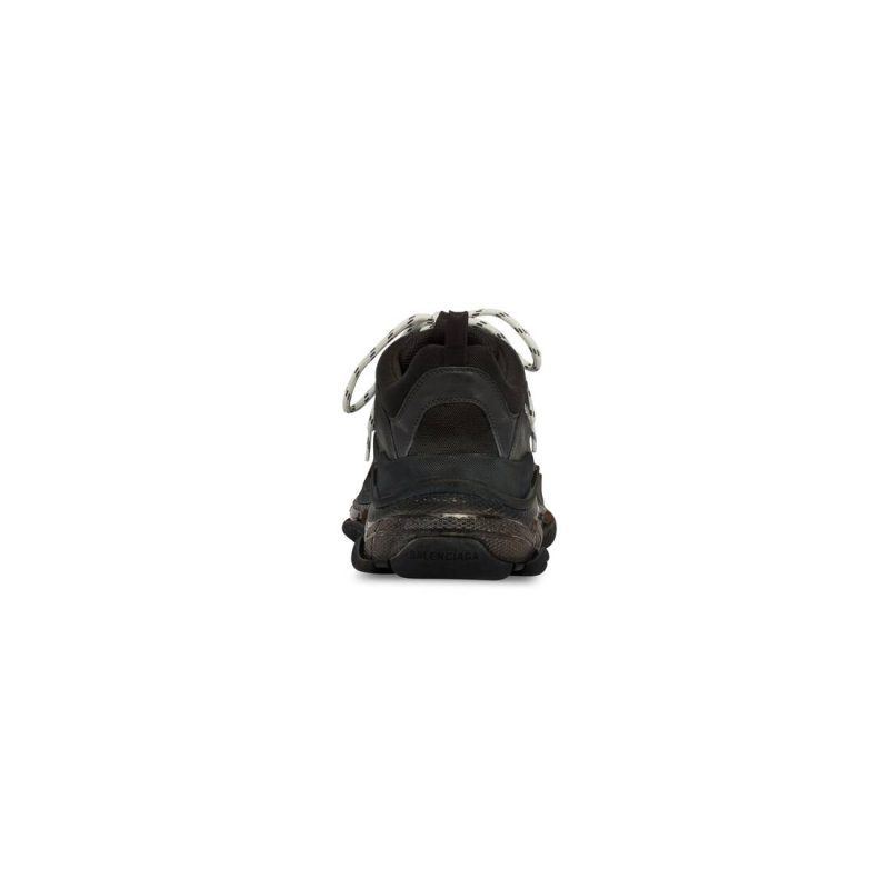 Womens Triple S Clear Sole Sneaker  in Black - Image 5