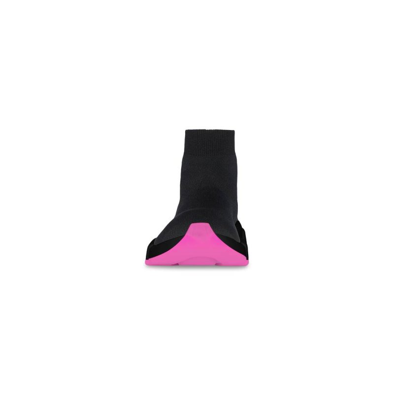 Womens Speed 2.0 Clear Sole Recycled Knit Sneaker  in Black - Image 3