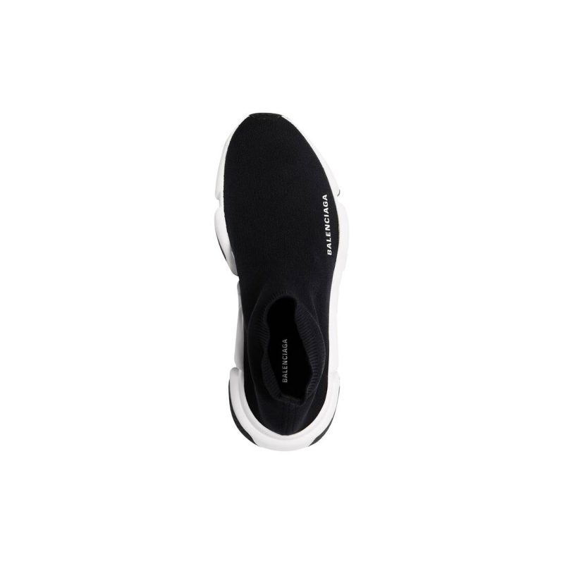 Womens Speed Recycled Knit Sneaker in Black/white - Image 5