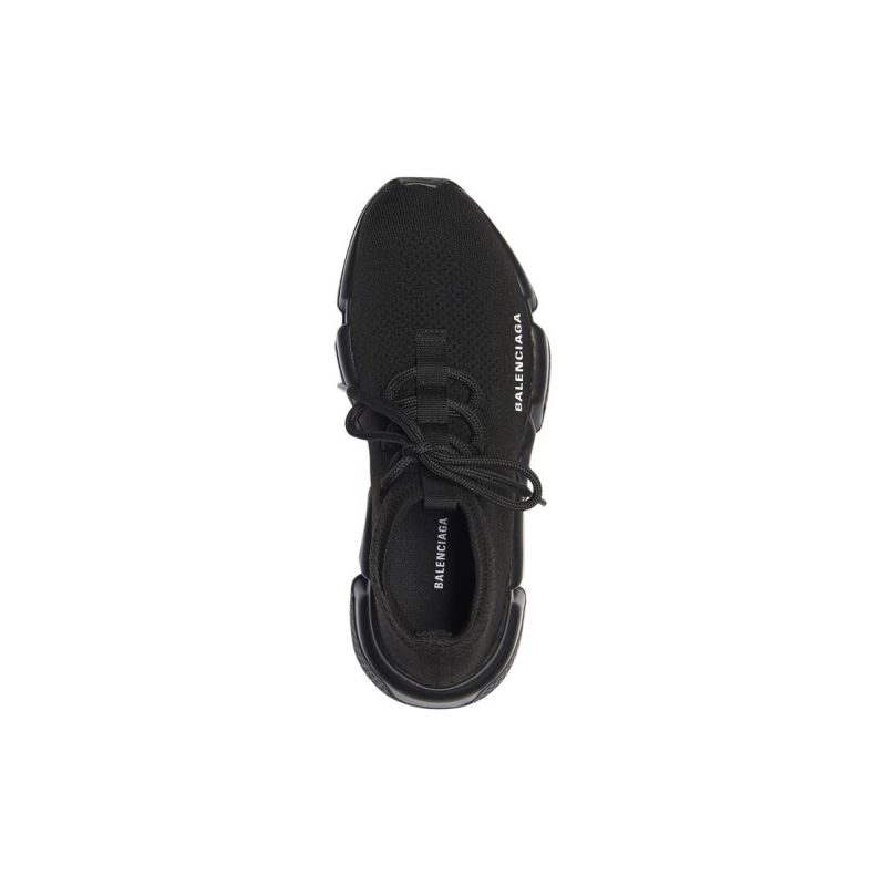 Womens Speed Lace-up Sneaker in Black - Image 5