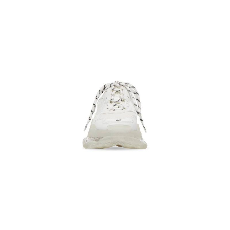 Womens Triple S Clear Sole Sneaker  in White - Image 3