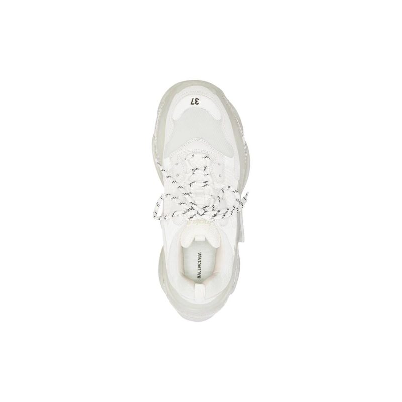 Womens Triple S Clear Sole Sneaker  in White - Image 5
