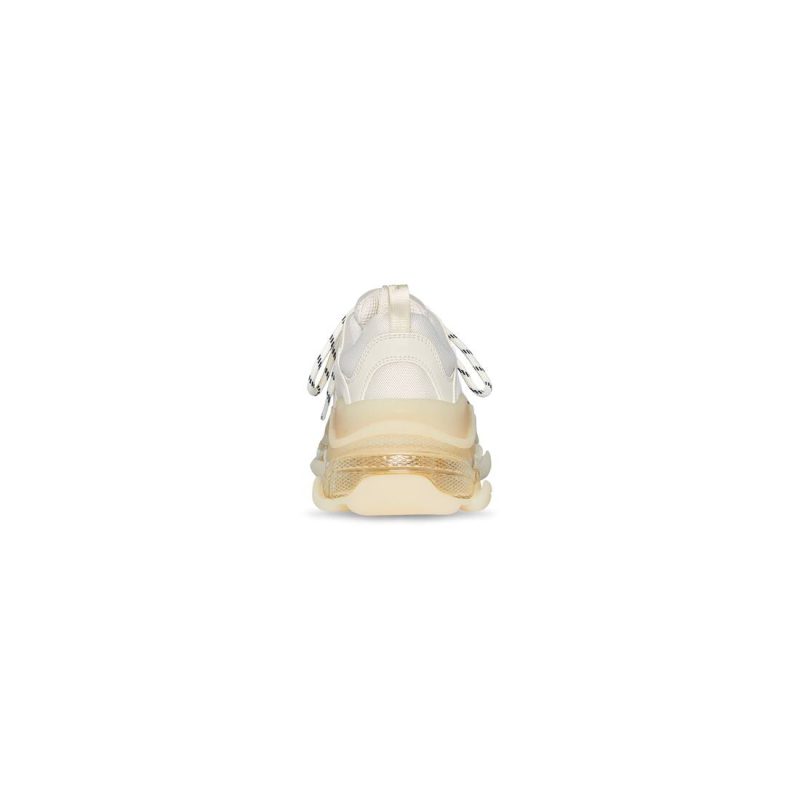 Womens Triple S Clear Sole Sneaker in Beige - Image 6