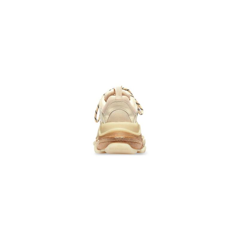 Womens Triple S Clear Sole Sneaker in Beige - Image 5