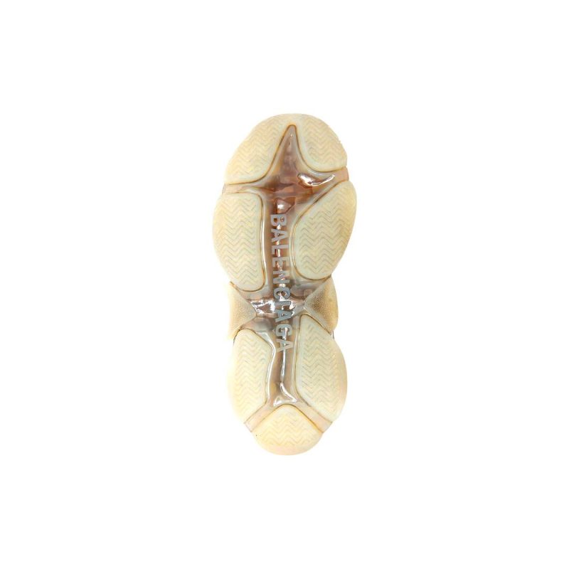 Womens Triple S Clear Sole Sneaker in Beige - Image 7