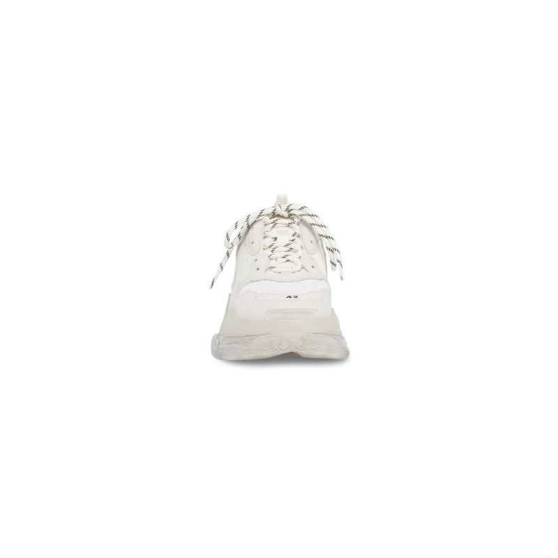 Mens Triple S Clear Sole Sneaker  in White - Image 3