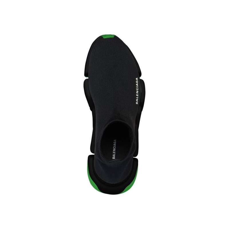 Mens Speed 2.0 Clear Sole Recycled Knit Sneaker  in Black - Image 5