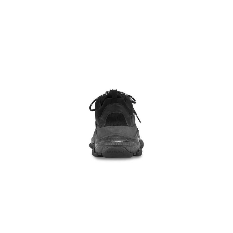 Mens Triple S Clear Sole Sneaker  in Black - Image 5
