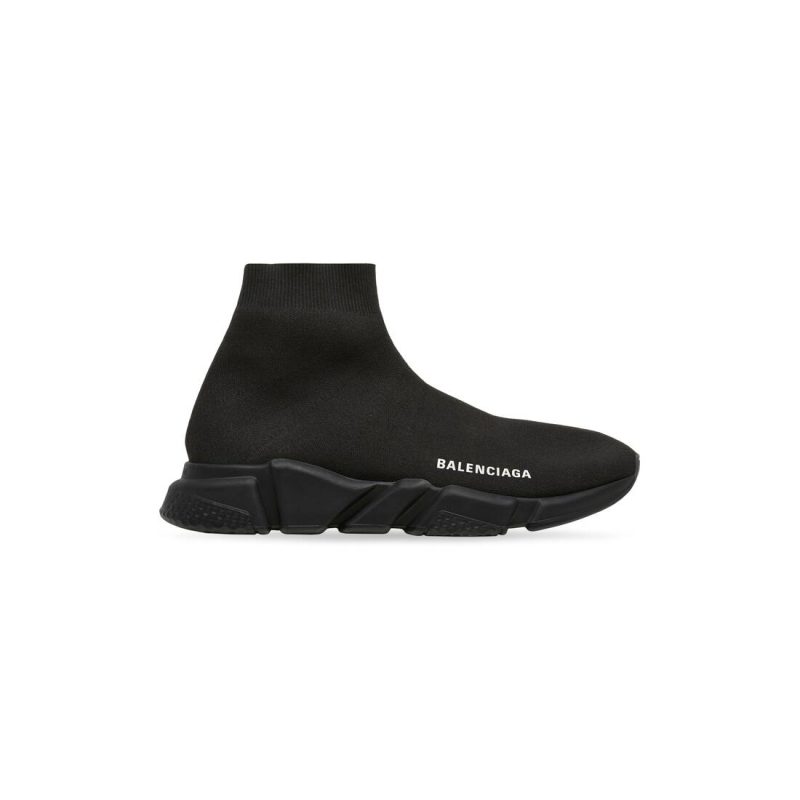 Mens Speed Recycled Knit Sneaker in Black