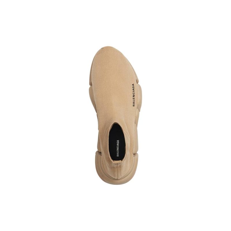 Mens Speed 2.0 Monocolor Recycled Knit Sneaker in Beige - Image 5