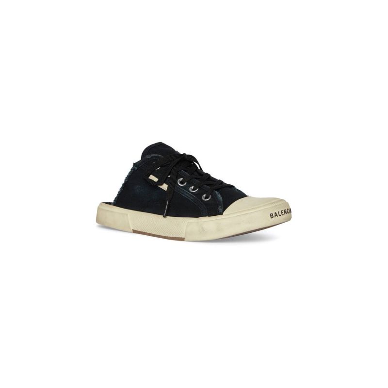 Mens Paris Mule in Black - Image 2