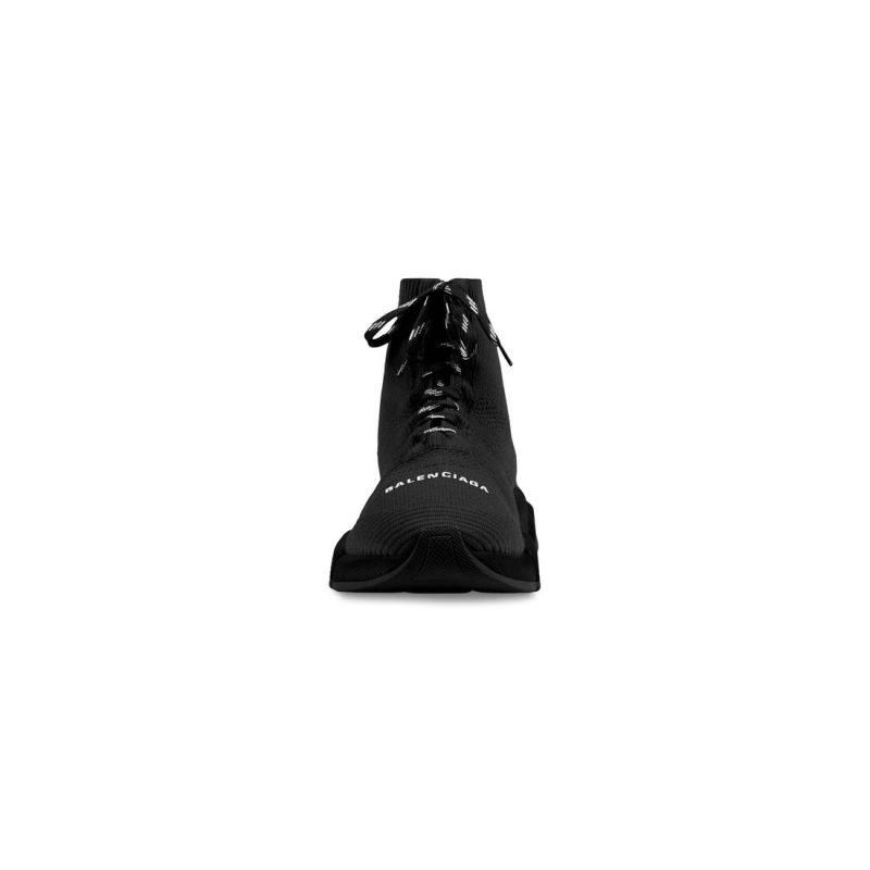 Mens Speed 2.0 Lace-up Recycled Knit Sneaker in Black - Image 3