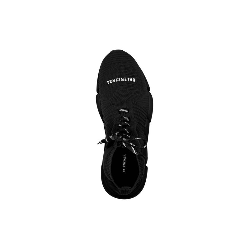 Mens Speed 2.0 Lace-up Recycled Knit Sneaker in Black - Image 5