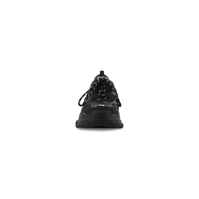 Mens Triple S Sneaker Allover Logo in Black - Image 3