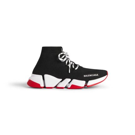 Mens Speed 2.0 Lace-up Recycled Knit Sneaker in Black