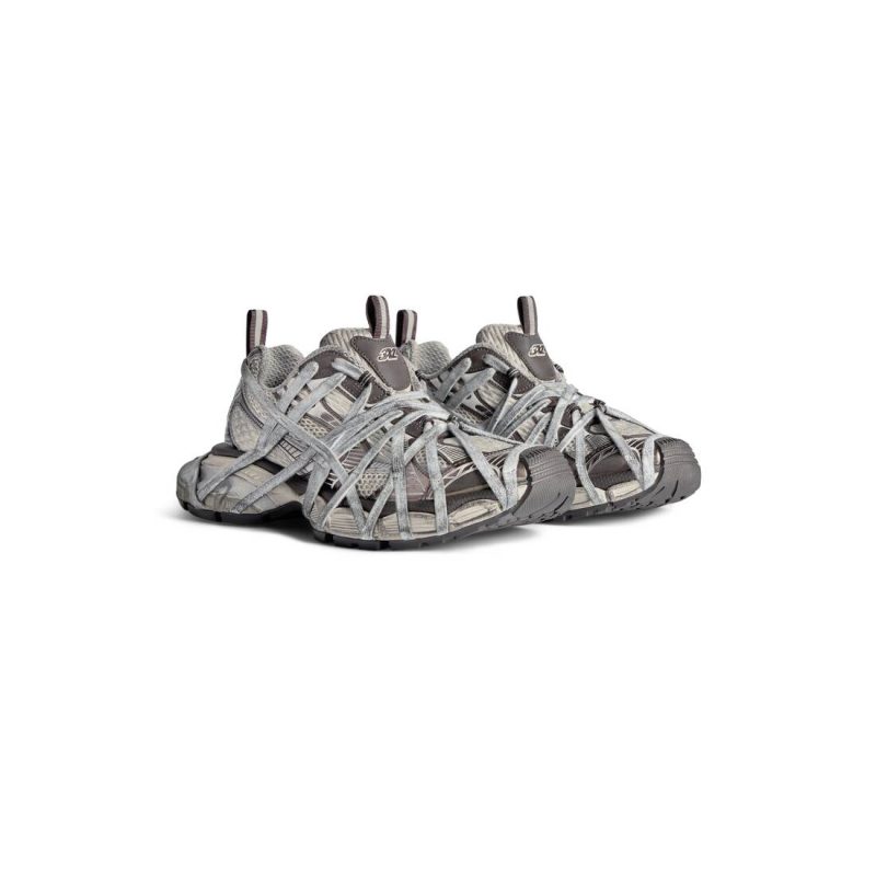 Mens 3xl Extreme Lace Sneaker  in Brown/grey/beige - Image 2