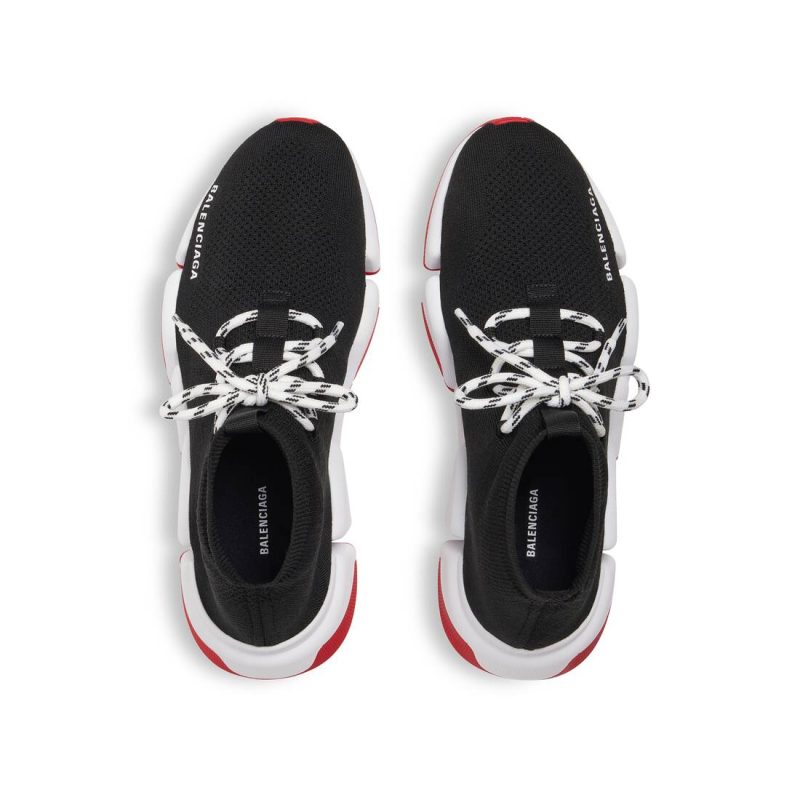 Mens Speed 2.0 Lace-up Recycled Knit Sneaker in Black - Image 7