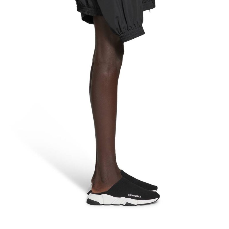 Mens Speed Recycled Knit Mule  in Black - Image 7