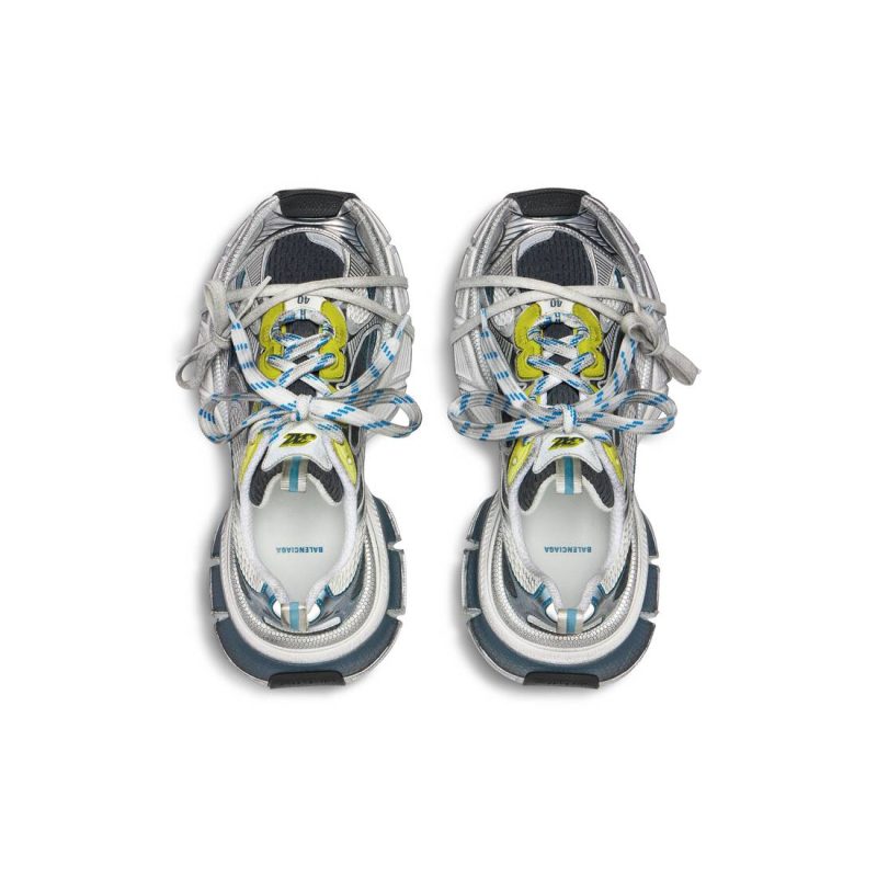 Mens 3xl Sneaker  in White/blue/yellow - Image 7