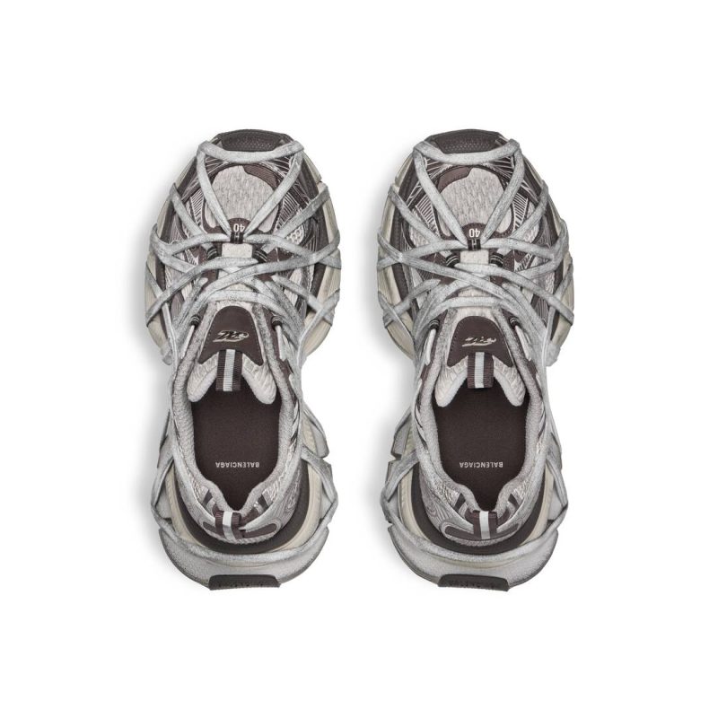 Mens 3xl Extreme Lace Sneaker  in Brown/grey/beige - Image 7