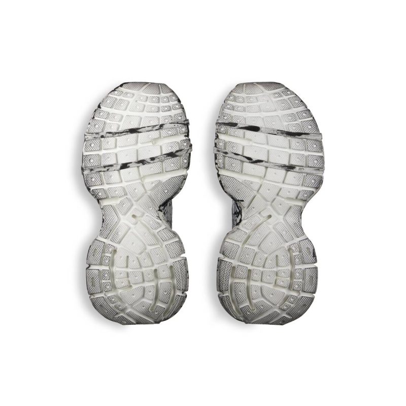 Mens 3xl Extreme Graffiti Sneaker  in White/black - Image 8