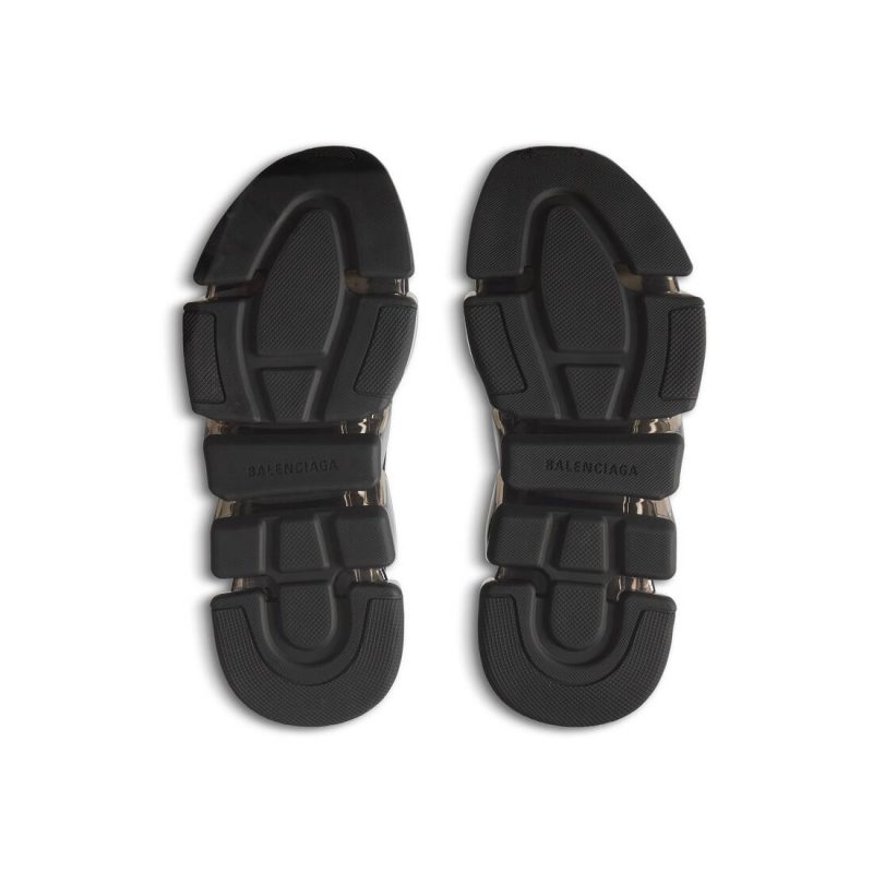Mens Speed 2.0 Full Clear Sole Recycled Knit Sneaker  in Black - Image 8