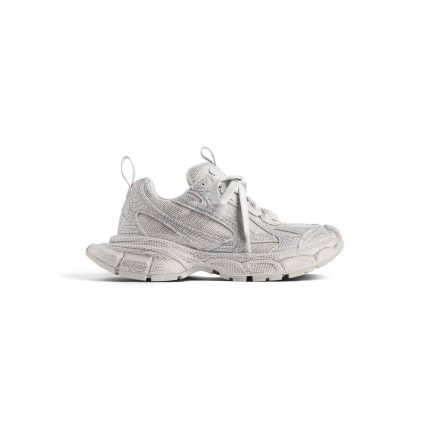Womens 3xl Sneaker With Rhinestones  in Light Grey