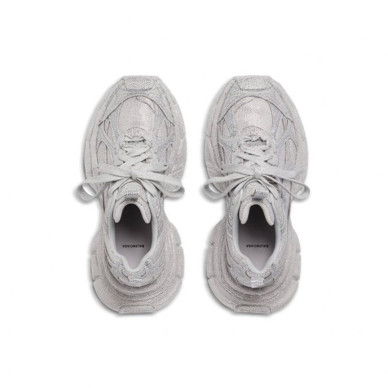 Womens 3xl Sneaker With Rhinestones  in Light Grey - Image 7