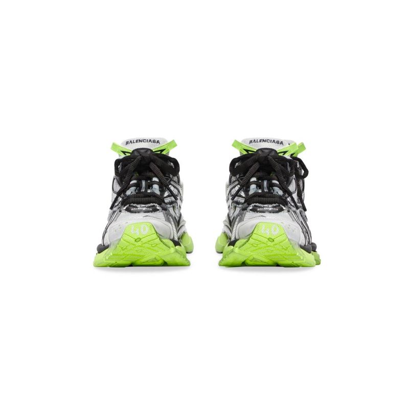 Mens Runner Sneaker  in White - Image 4