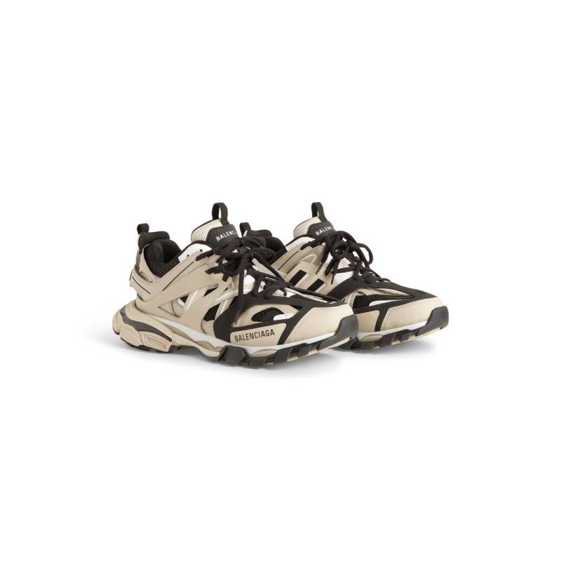 Mens Track Sneaker  in Beige/black - Image 2