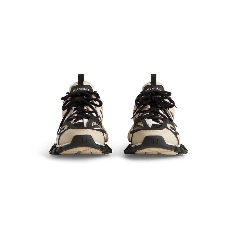 Mens Track Sneaker  in Beige/black - Image 4