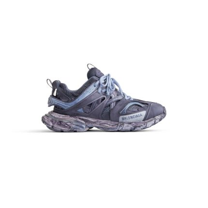 Mens Track Sneaker  in Faded Blue