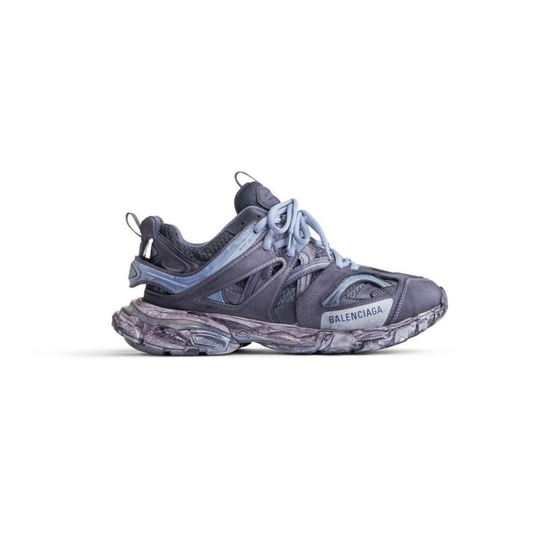 Mens Track Sneaker  in Faded Blue