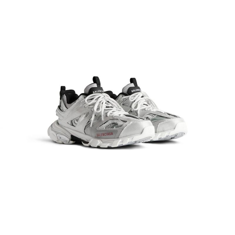 Mens Track Sneaker in Silver/white/black - Image 2