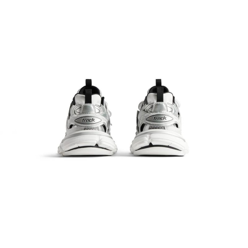 Mens Track Sneaker in Silver/white/black - Image 6
