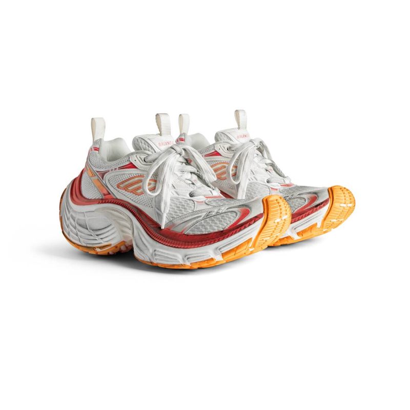 Womens 10xl Sneaker in White/red/orange - Image 2